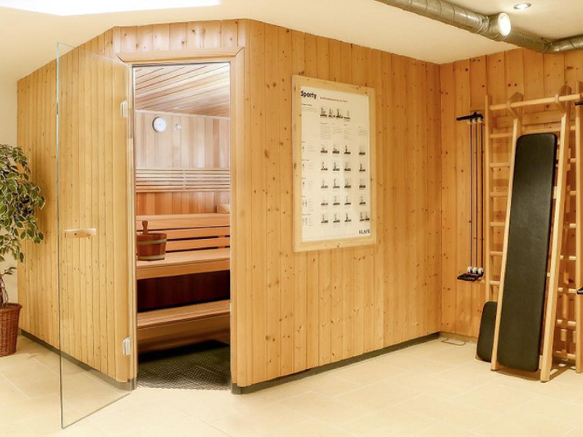 Sauna & Freizeitraum im Hotel Garni Madrisa im Brandnertal